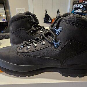 Timberland Euro Hiker Lace-up Boot - Black Nubuck, Size 10 NEW